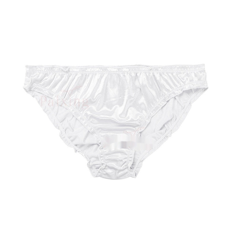 Glossy Quick-drying Briefs Sexy T-shaped Mid-waist Purified Cotton Crotch Breathable Ladies