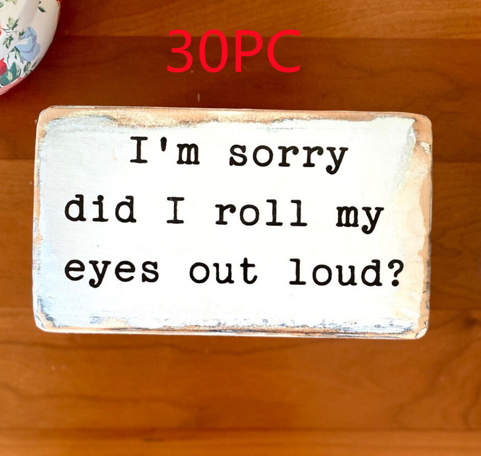 English Letters Desktop Ornaments