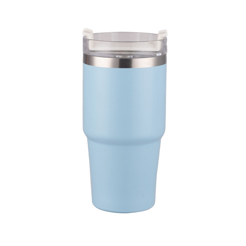 Large Capacity 20oz30oz Stainless Steel Heat And Cold Insulation Coffee Cup With Straw