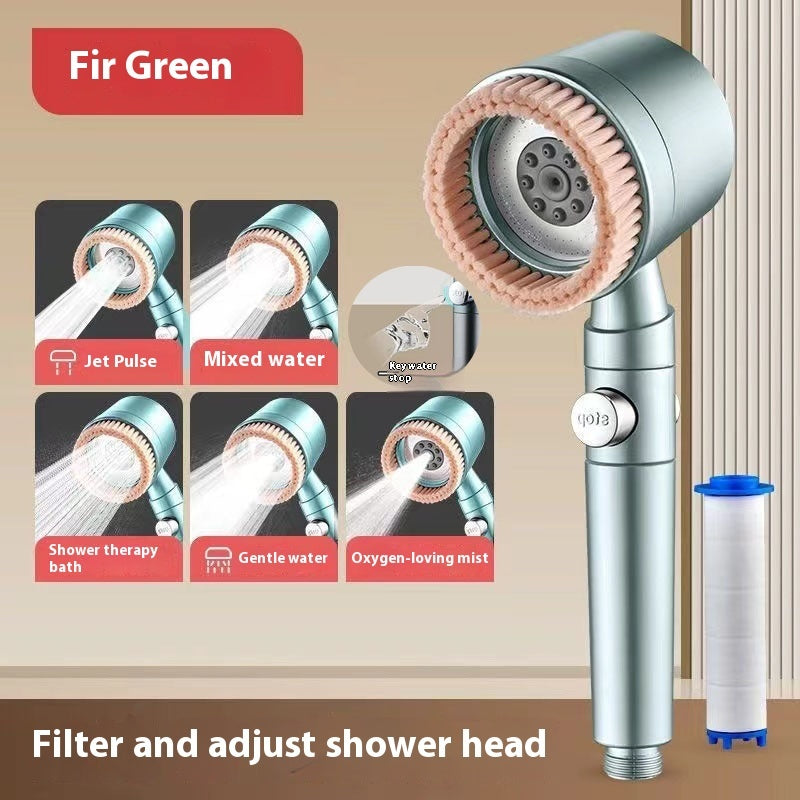 Spray Shower Brush Nozzle Supercharged Shower Suit