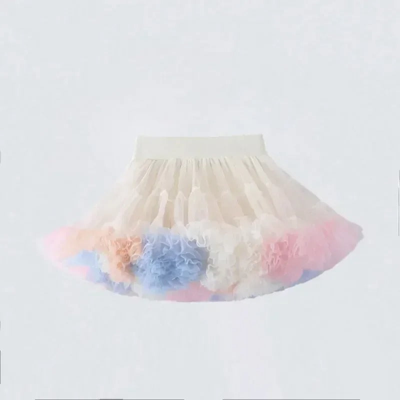 Girl's Tutu Skirt Soft Veil-year-old Princess Pettiskirt