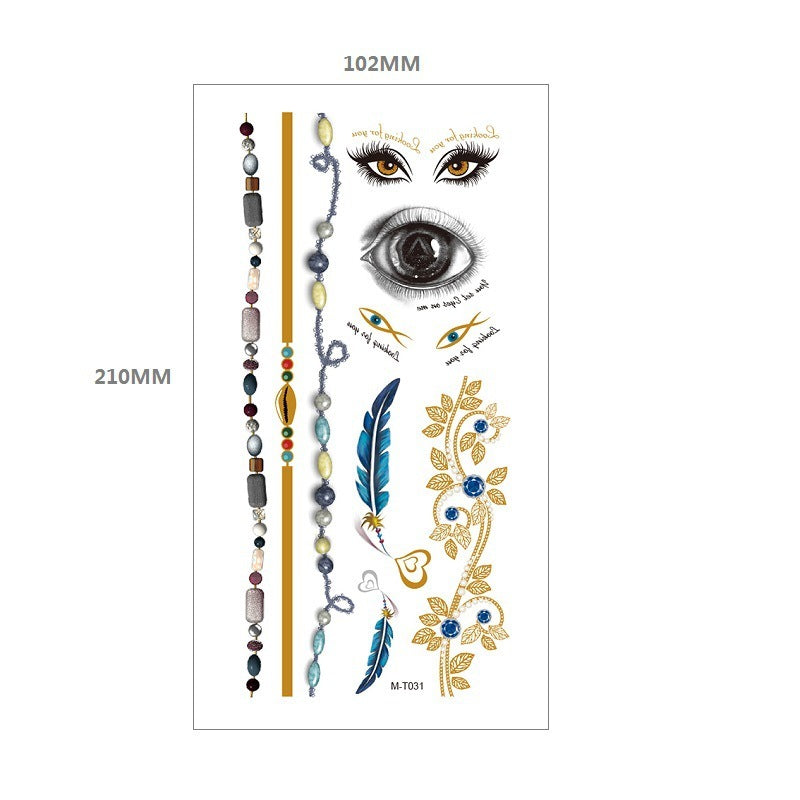 Gliding Tattoo Sticker Water Transfer Waterproof Tattoo Sticker