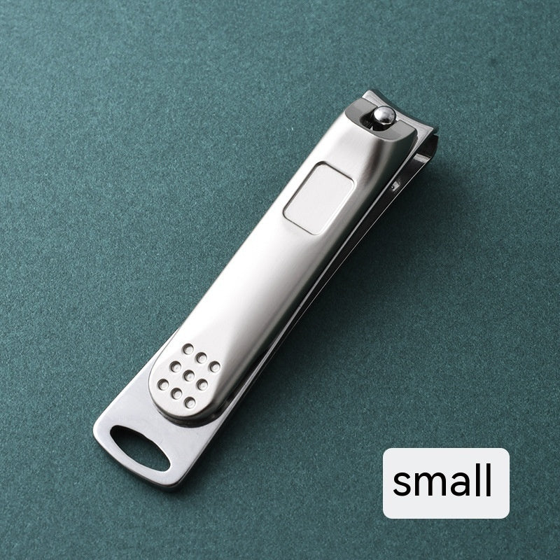 Classic Stainless Steel Large Opening Nail Clippers Slant Tip Household Single