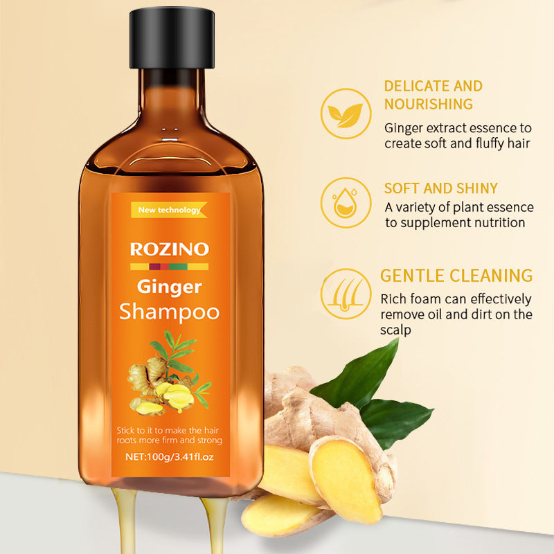 English Ginger Shampoo Anti-itching Refreshing Oil Control Anti-dandruff And Hair Fixation