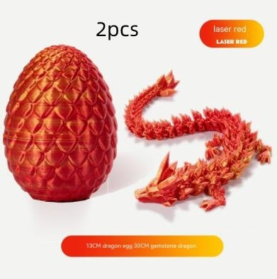 3D Printing Dragon Egg Dragon Gift Set Gem Dragon Decoration Hand-made Gift Color Decorative Creative Fashion Play