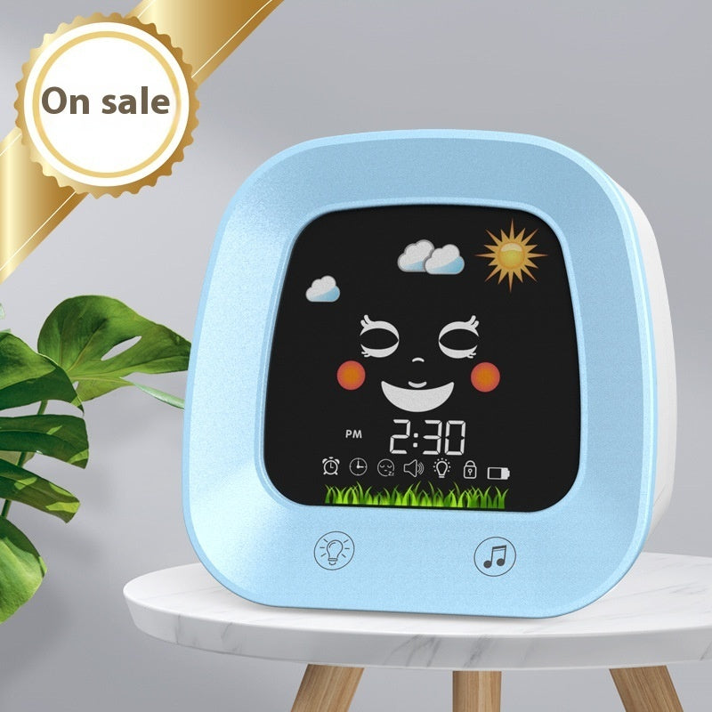 Children's Music Alarm Student Mute Snooze Alarm Bedside Luminous Clock