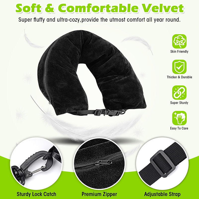 Refillable Travel Pillow Portable Clothes Luggage Storage Pillow