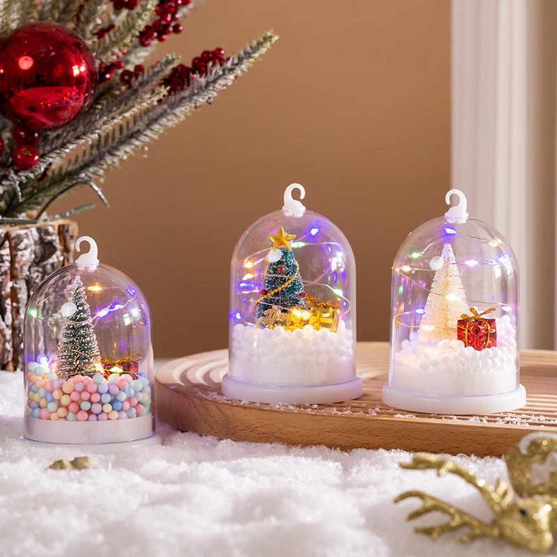 Christmas Decorations Fire Tree Silver Flower Ornaments