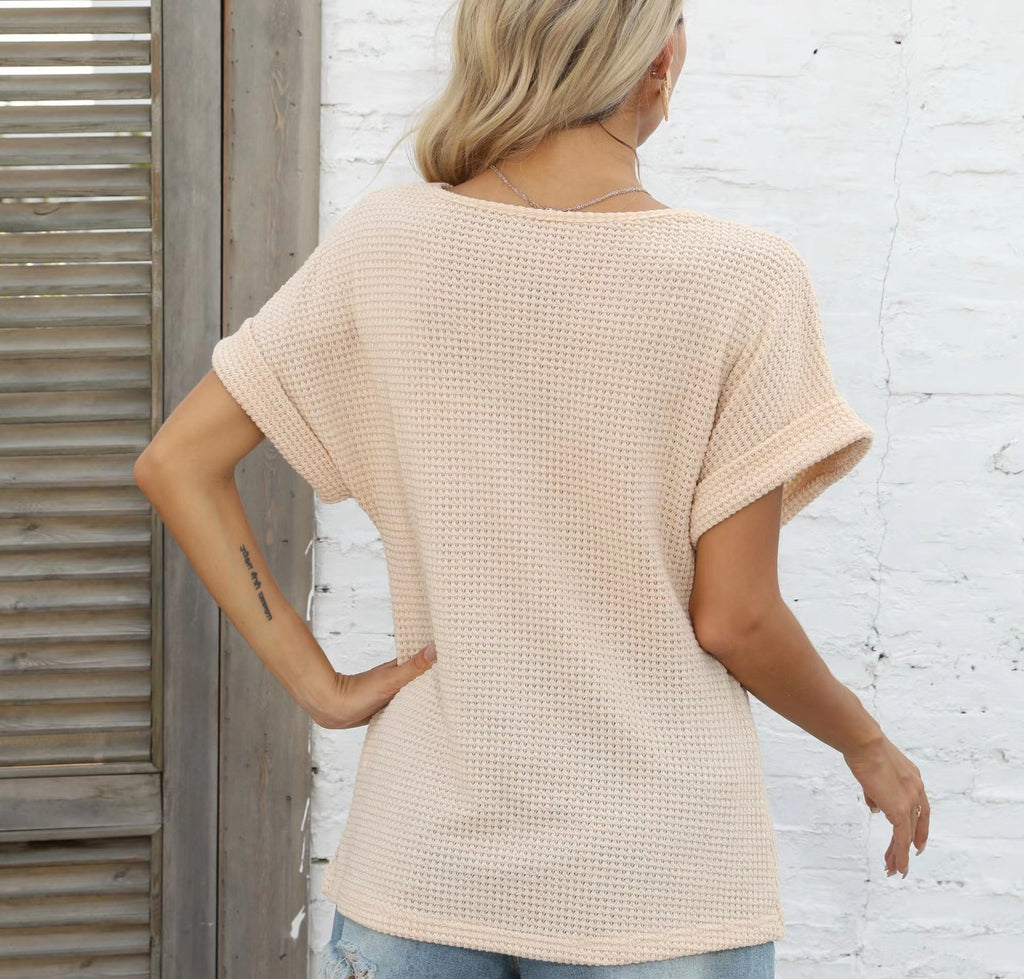 Women's Polyester Elegant Style Short Sleeve