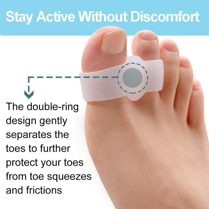 Ring Silicone Thumb Overlapping Toe Separator