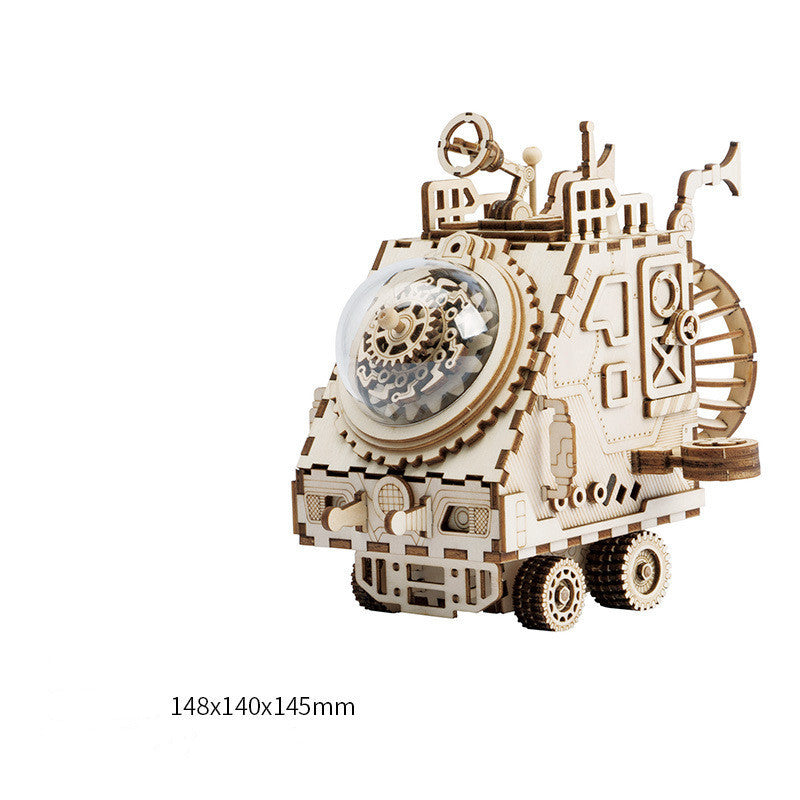 Robot Rabbit DIY Creative Gift 3D Wooden