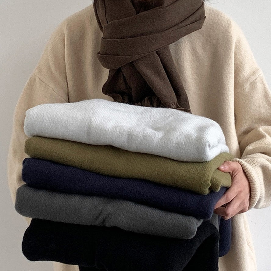 Vintage Thick Needle Sweater Autumn And Winter Undershirt