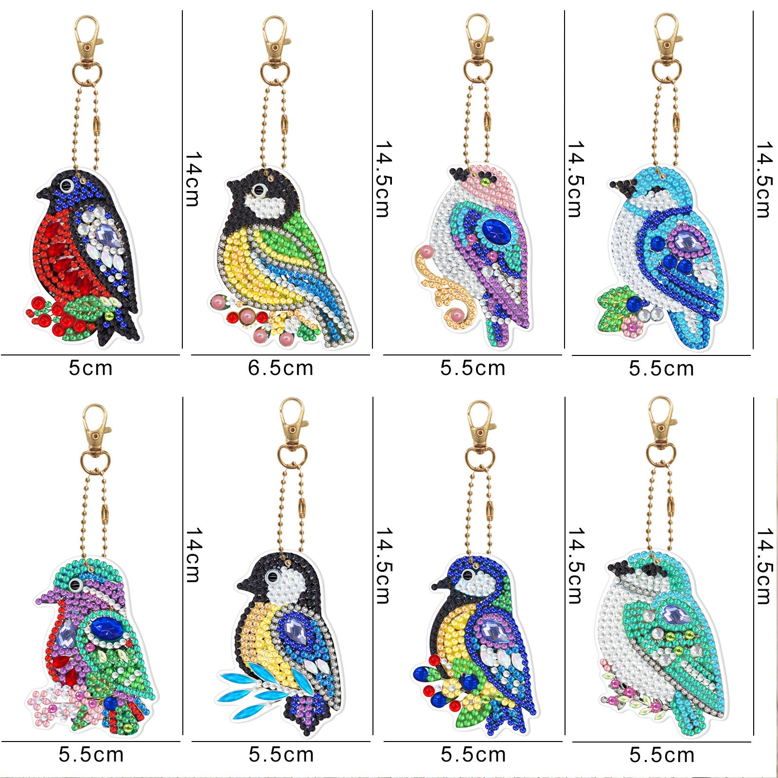 Diamond Painting Keychain Creative Children Cartoon Decorative Pendant