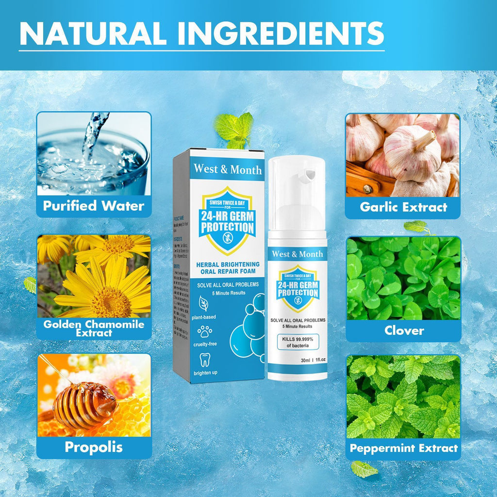 Herbal Bright White Teeth Mousse Toothpaste