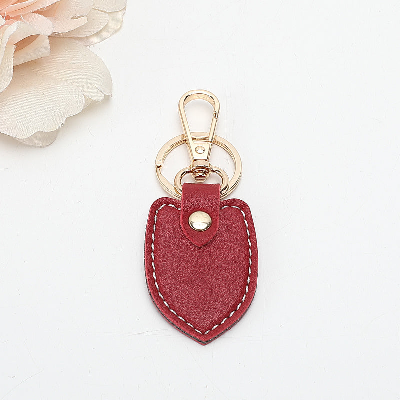 European And American Retro Double-layer Thick Leather Keychain