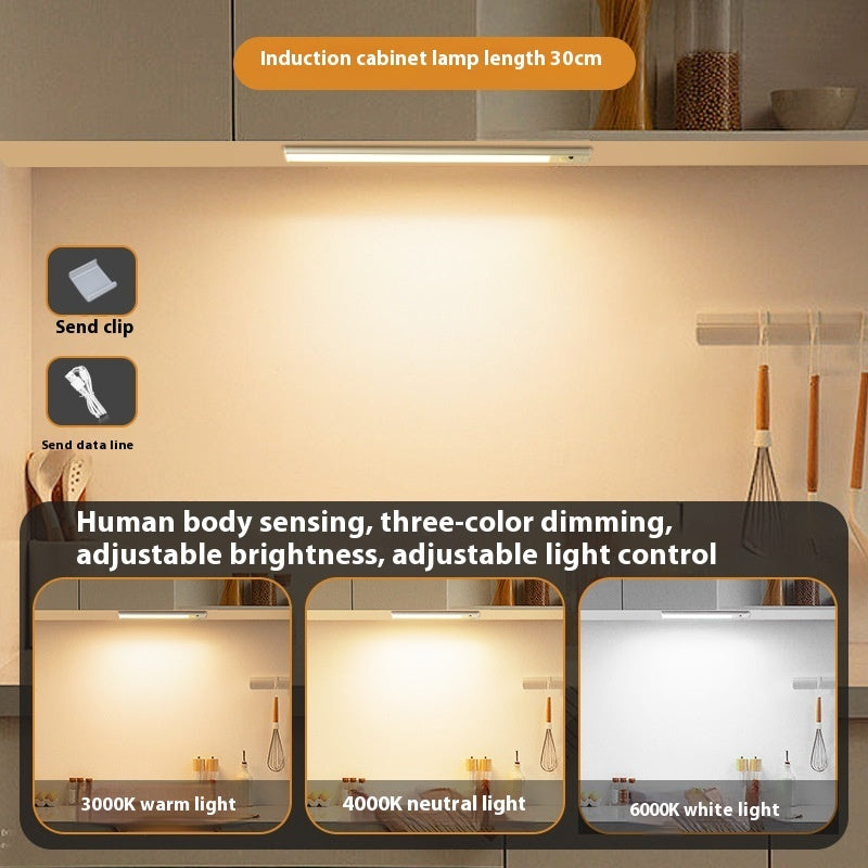 LED Cabinet Light With Rechargeable Intelligent Human Body Induction