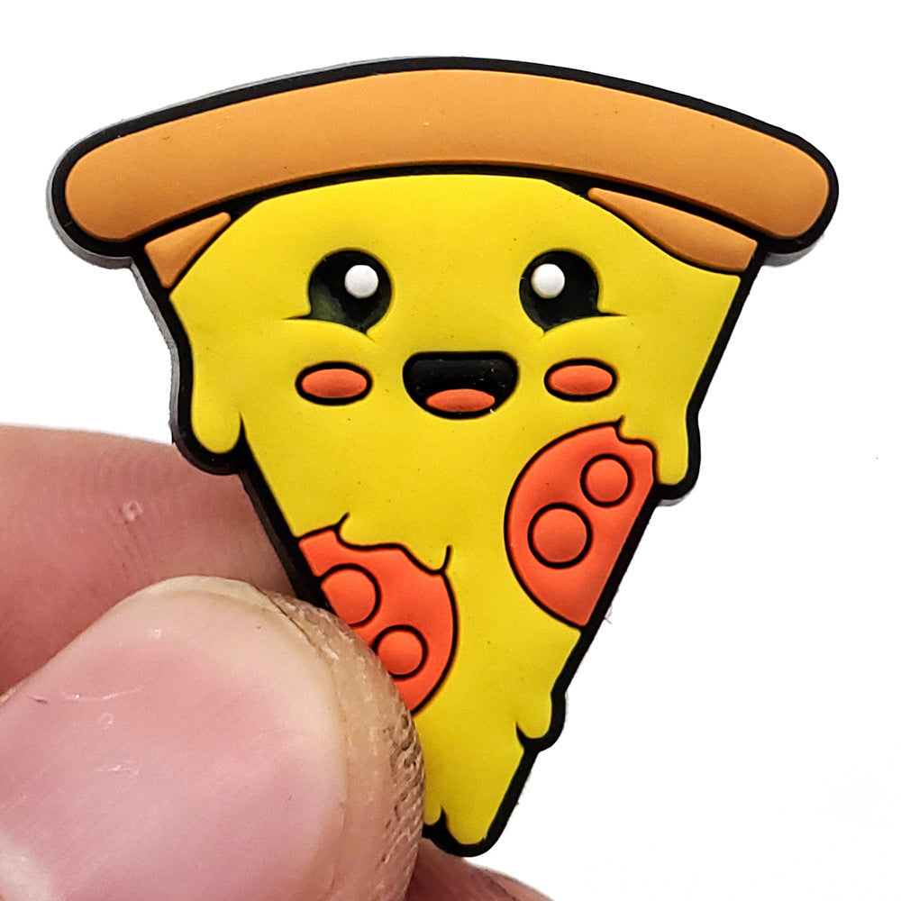 Cartoon Food Hole Shoes Shoe Ornament Shoe Buckle PVC Eva Sandals Decorative Accessories