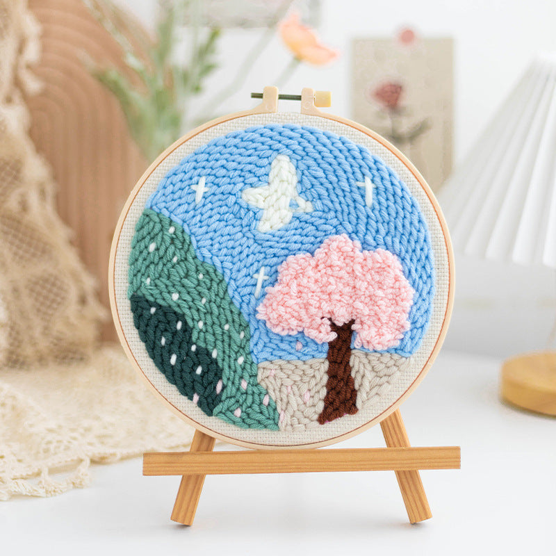 Handmade DIY Russian Wool Poke Embroidery Material Package
