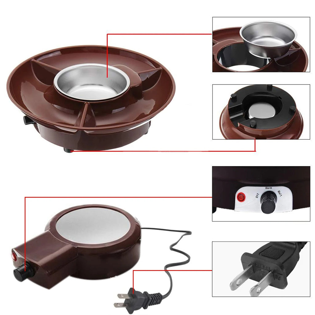 Chocolate Hot Pot Stove Suit Household Melting Pot Automatic Heating Constant Temperature