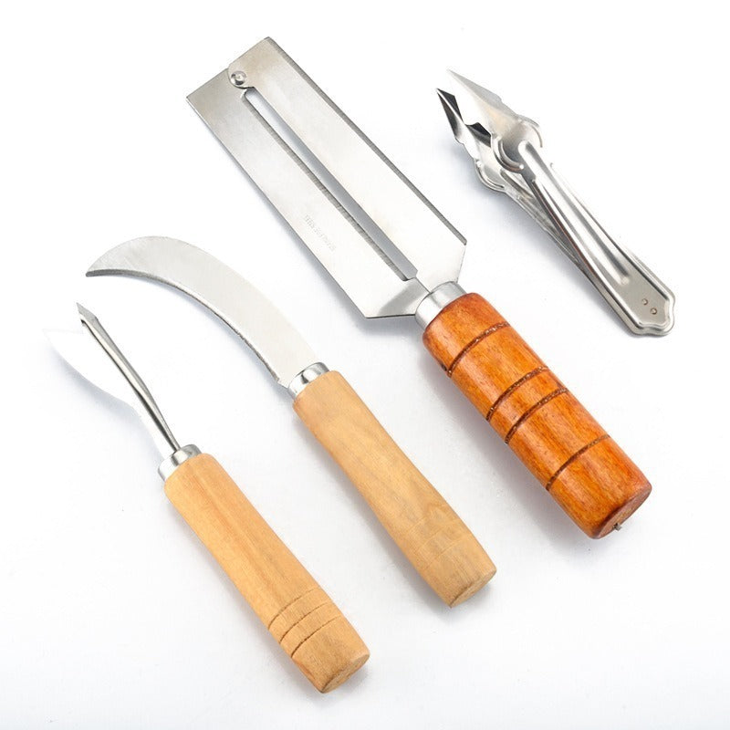 Pineapple Knife Suit Household Stainless Steel Four-piece Set