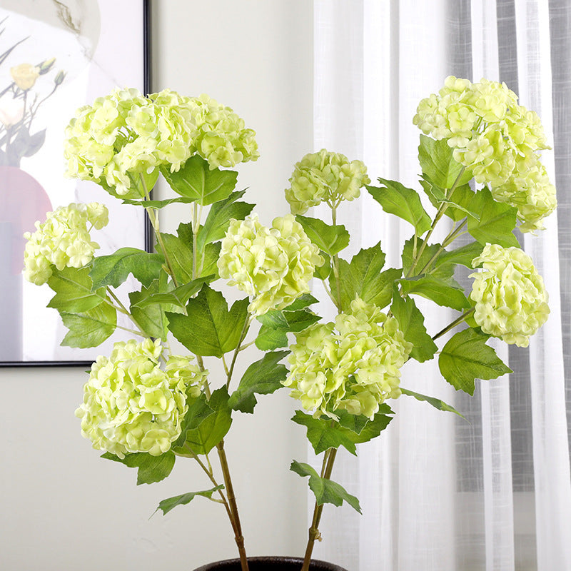 Simulation 3d Hydrangea Fake Flower Decoration Bouquet Artificial Floriculture