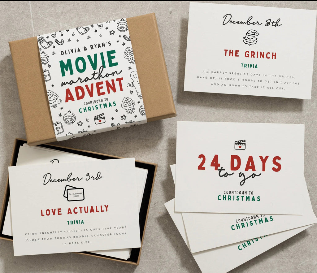 Creative Personality Christmas 24-day Countdown Gift Greeting Card