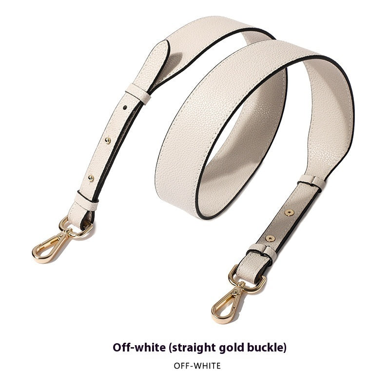 Cowhide Milled Double-sided Wide Shoulder Strap All-match Adjustable