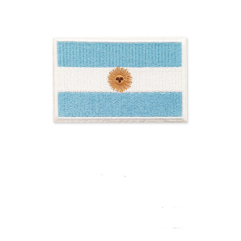 Embroidered National Flag Armband Hat Patch