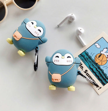 Airpods Second Generation Creative Cute Bluetooth Headset Protective Cover Silicone Cartoon Soft Shell Box