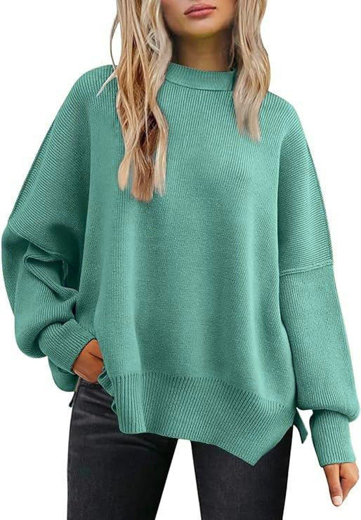 Women's Knitted Side Slit Pullover