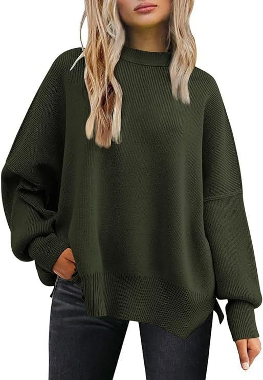 Women's Knitted Side Slit Pullover
