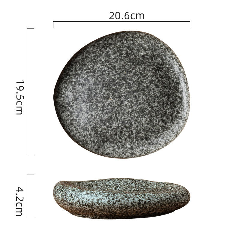 Irregular Ceramic Plate Japanese Creative