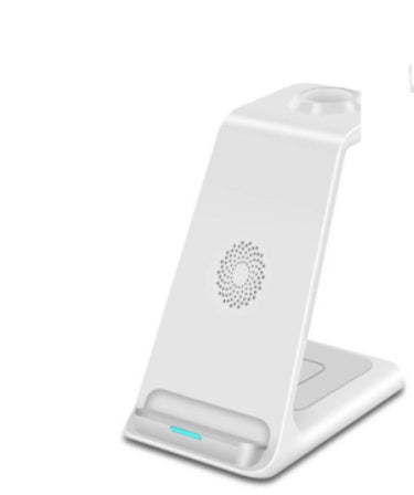 Vertical Three-in-one Wireless Charger 15W Fast Charging Dual-coil Desktop Stand
