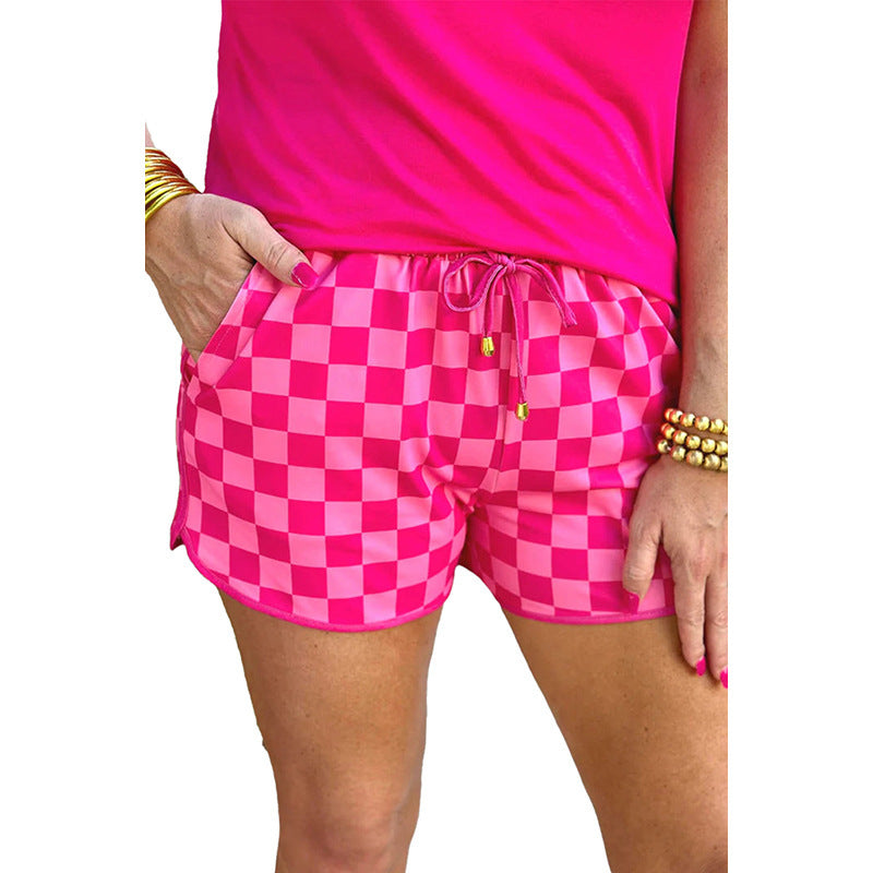 Straight Shorts Women's Simple Drawstring