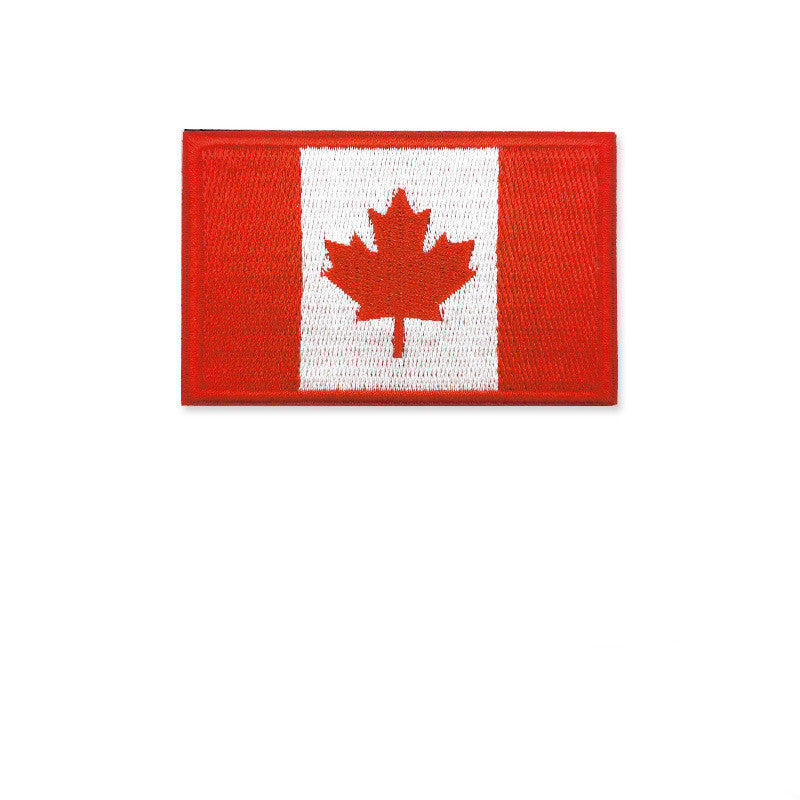 Embroidered National Flag Armband Hat Patch