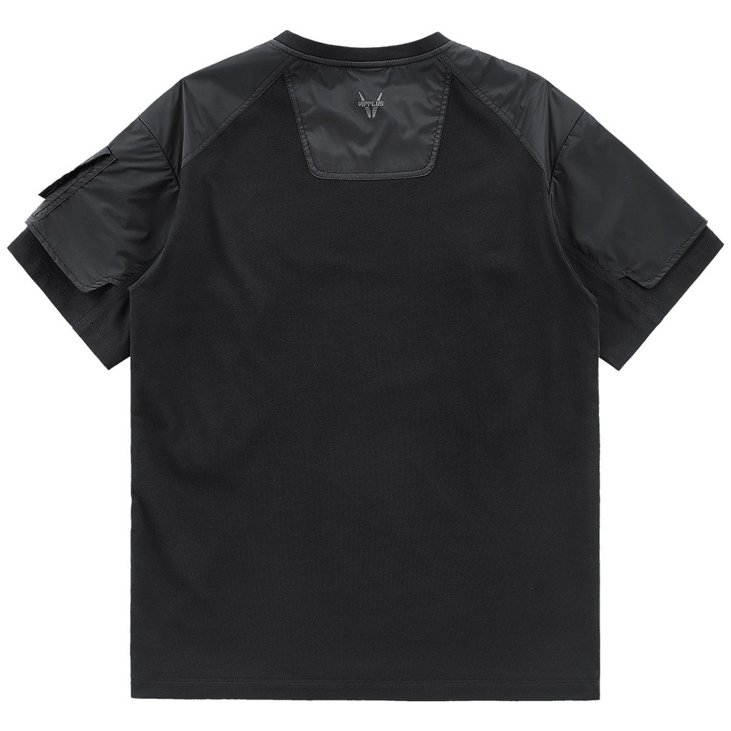 Functional Splicing Short-sleeved T-shirt