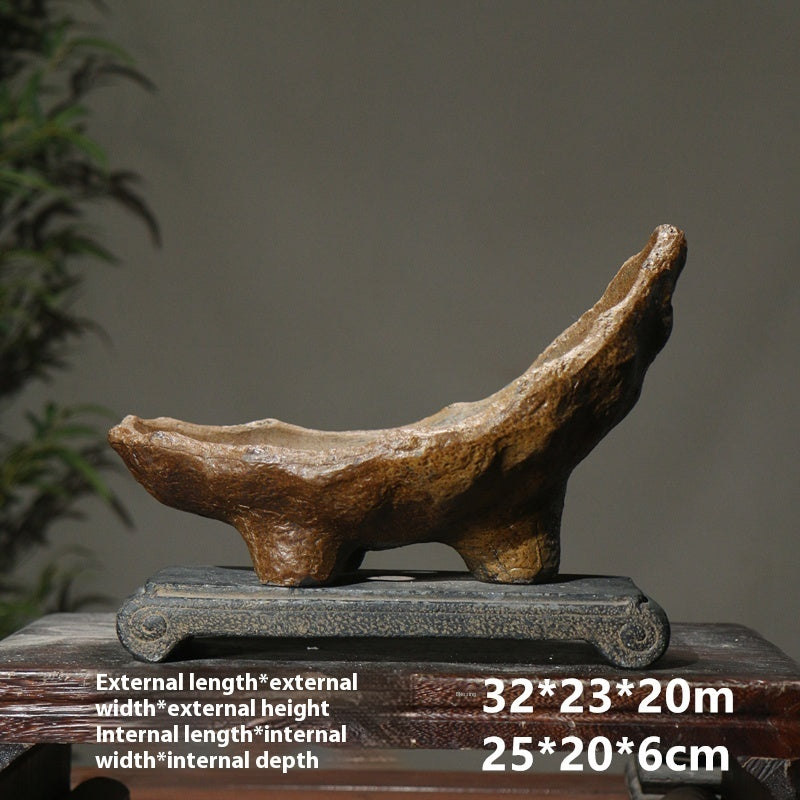 Purple Clay Flower Pot Southern Barbarian Alien Creativity