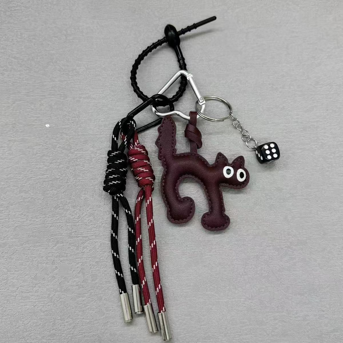 Bag Leather Sausage Dog Pendant Resin