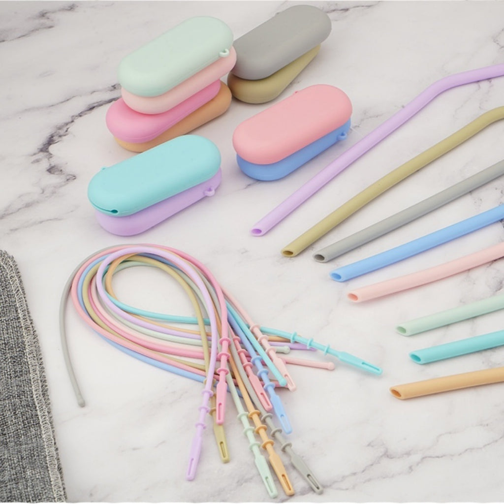 Color Silicone Straw Suit Food Grade