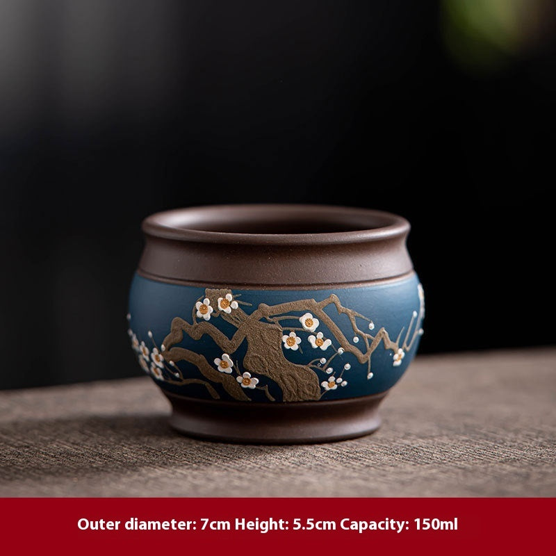 Yixing Purple Sand Pile Painting Personal Cup