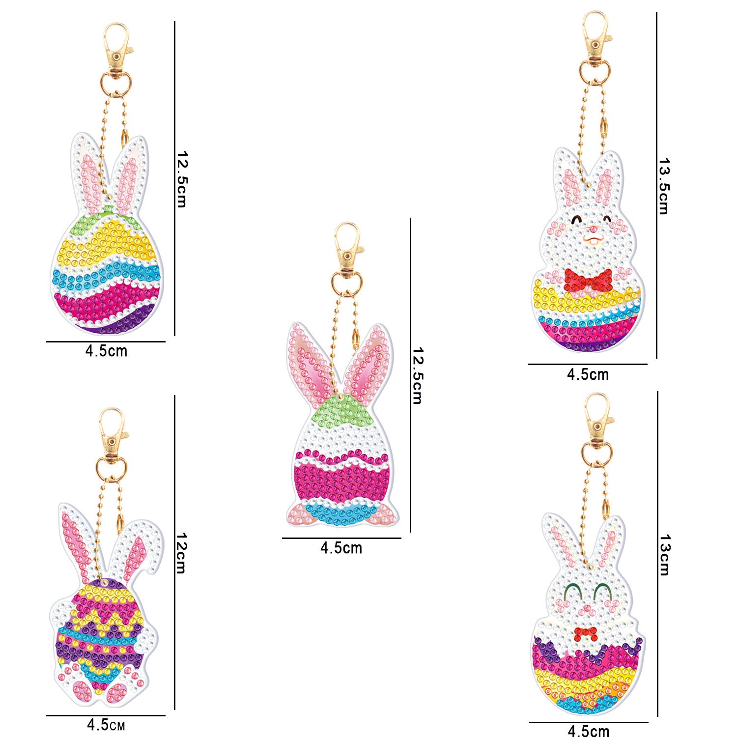 Diamond Painting Keychain Creative Children Cartoon Decorative Pendant