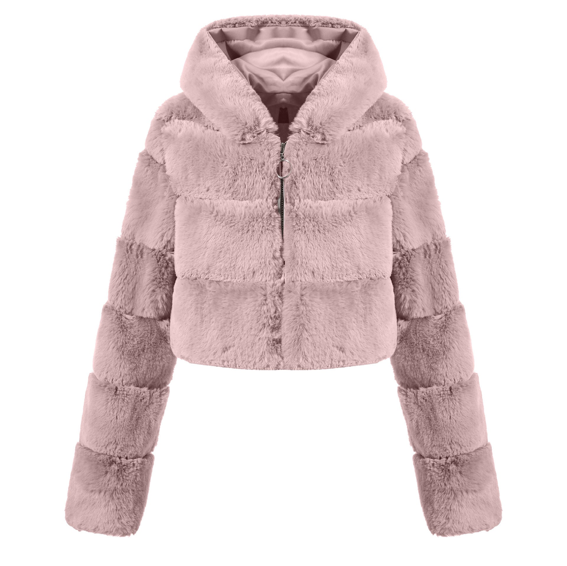 Solid Color Faux Fur Coat Jacket Fashion