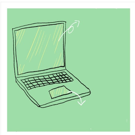 Black  Pattern Notebook Protective Soft Shell