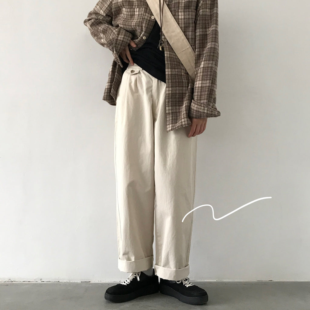 Autumn New Japanese-style Retro Four Seasons Commuter Bi Standby All-matching Casual Pants