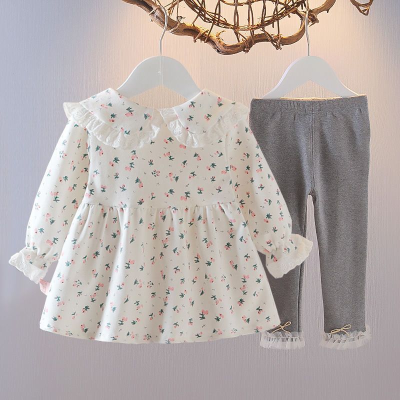 Girls Spring Western Style Two-piece Suit