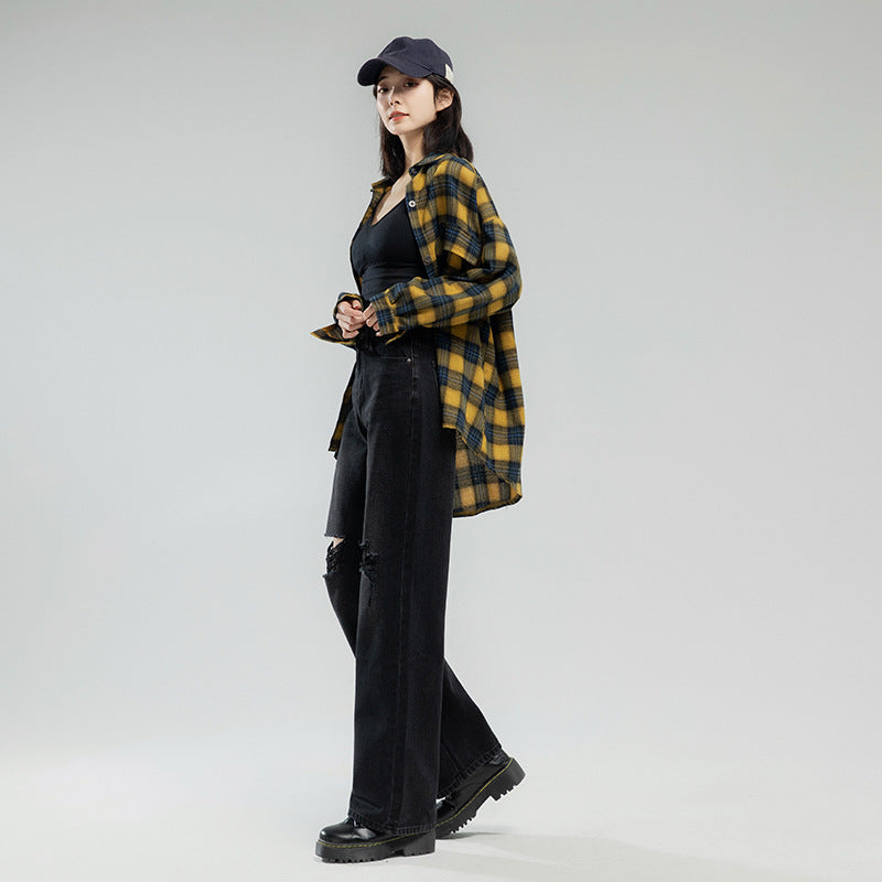 Women's Fashion Casual Loose Jeans