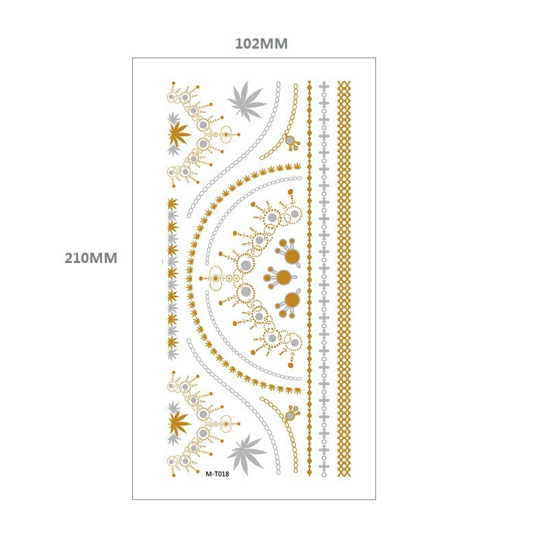 Gliding Tattoo Sticker Water Transfer Waterproof Tattoo Sticker