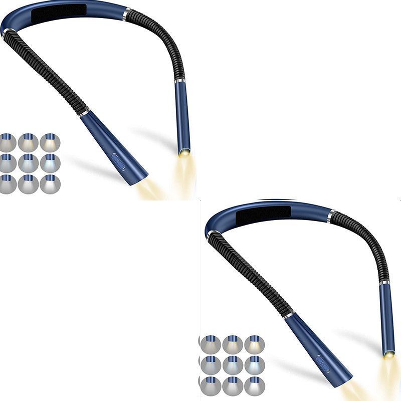 LED Halter Eye Protection Neck Three-color Dimming Reading Lamp