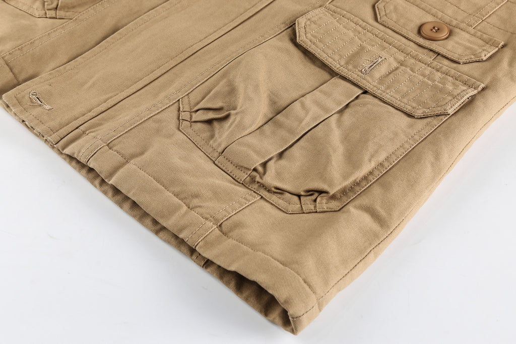 Plus Velvet Thickening Trend Fashion Multi-pocket Brief Quilted Jacket