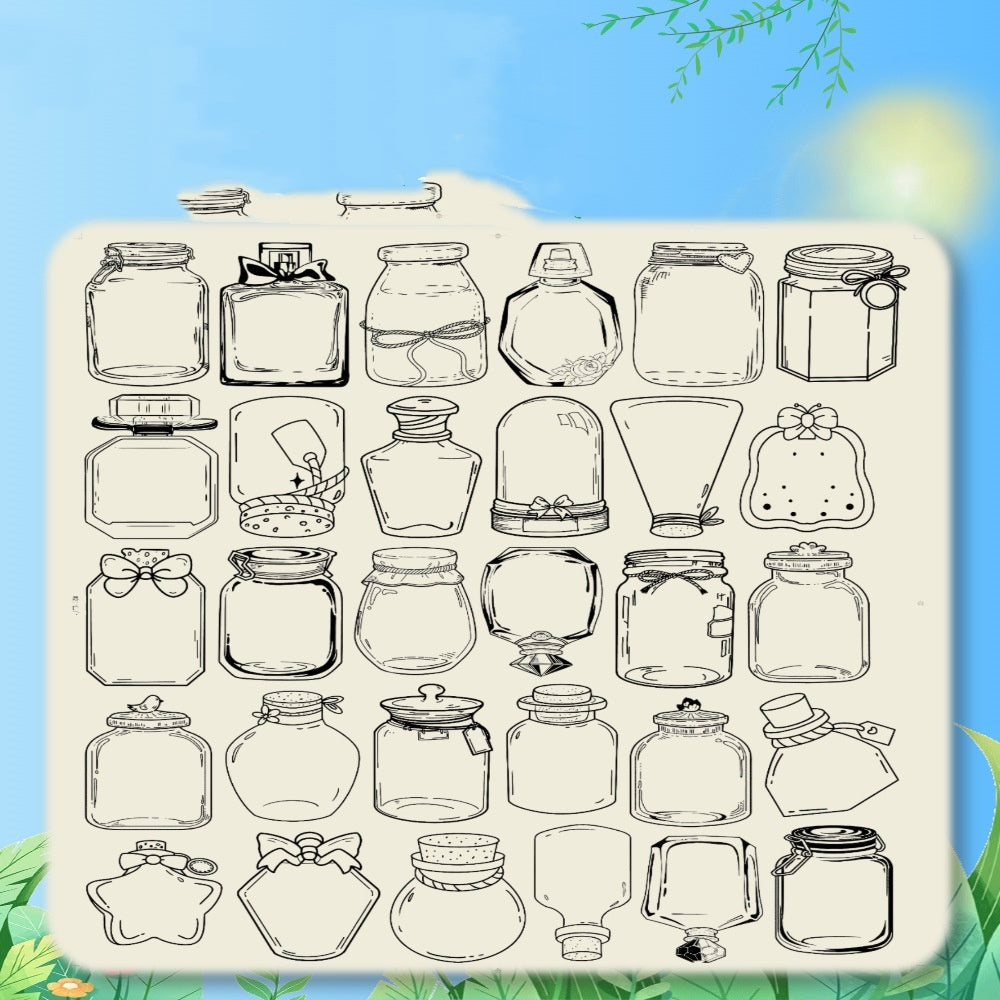 Autumn Kindergarten Children Make Leaf Specimens Stickers